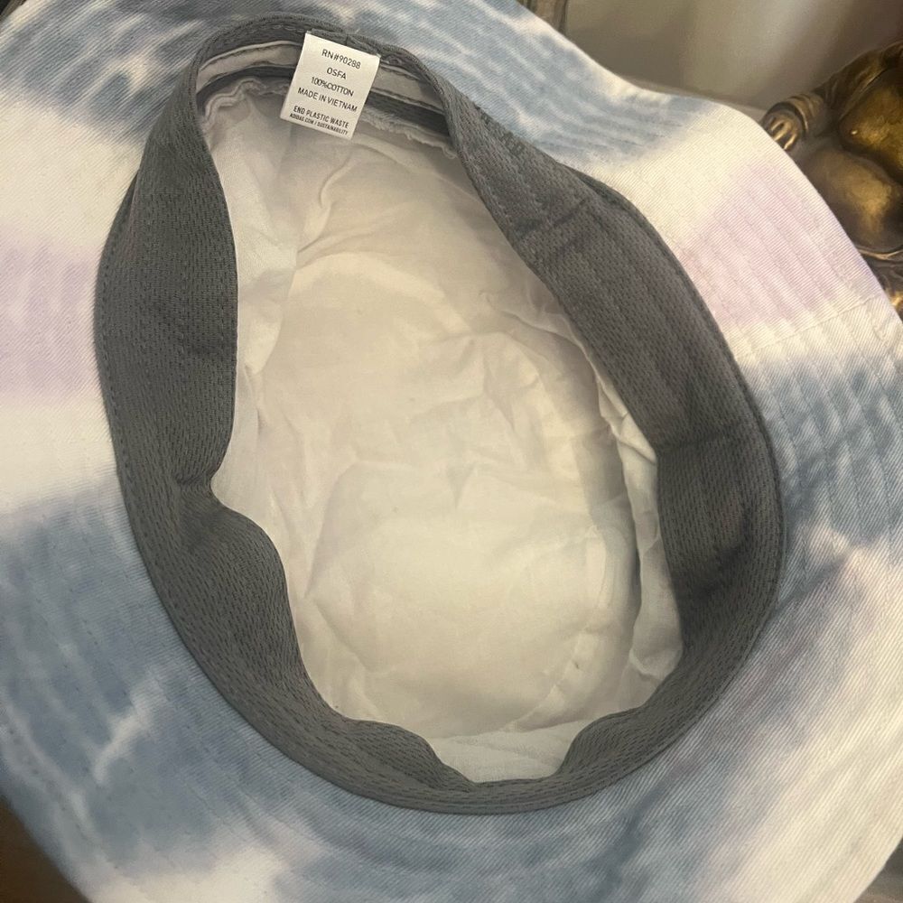 Adidas Color Wash Bucket Hat Tie Dye Cotton Blue White Embroidered Unisex - Picture 3 of 4